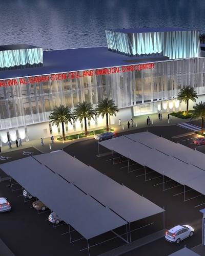 Sheikha Salwa Al-Sabah Center for Stem Cell and Umbilical Cord– Complete Outdoor lighting.